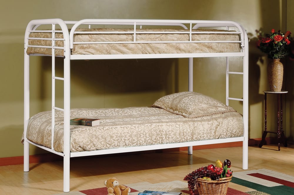 T2810 Contemporary Twin over Twin Steel Bunk Bed