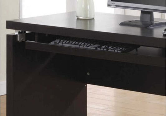 Modern Wood 48L Rectangle Computer Desk in Espresso Finish