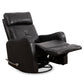 Blackberry Leather Manual Recliner Chair with Solid Hardwood Frame