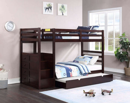 Wooden Staircase Bunk Bed