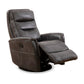 Grey PU Swivel Power Recliner Chair with Solid Hardwood Frame