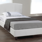 Modern Upholstered Bed with Low-rise Curved Headboard