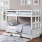 Single over Single Wood Captain's Bunk Bed