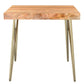 Madox Accent Table in Natural and Aged Gold