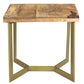 Zivah Accent Table in Natural and Aged Gold