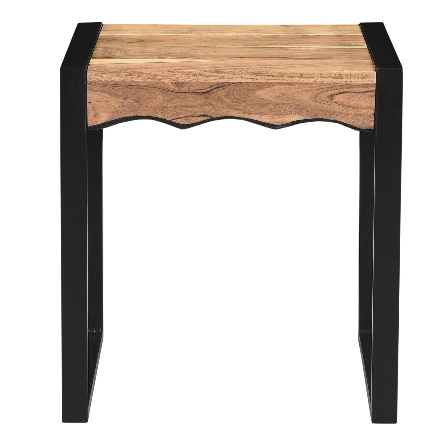Rohani Accent Table in Natural and Black