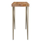Madox Console Table in Natural and Aged Gold