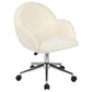 Millie Office Chair in Ivory and Chrome