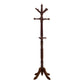 Transitional Traditional 11 Hook Solid Wood Coat Rack in Cherry Finish