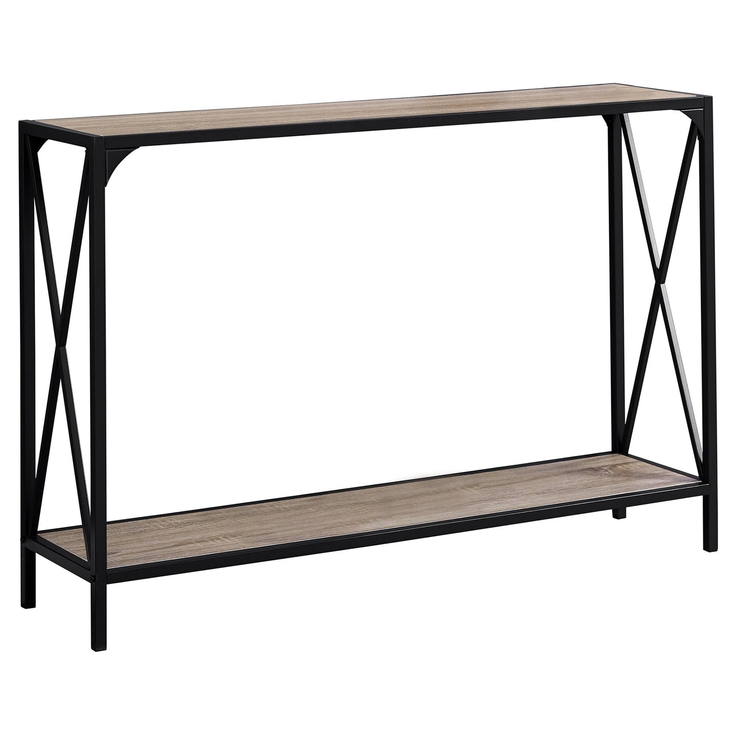 48"L Metal Frame Bedroom Accent Console Table with Laminate Top