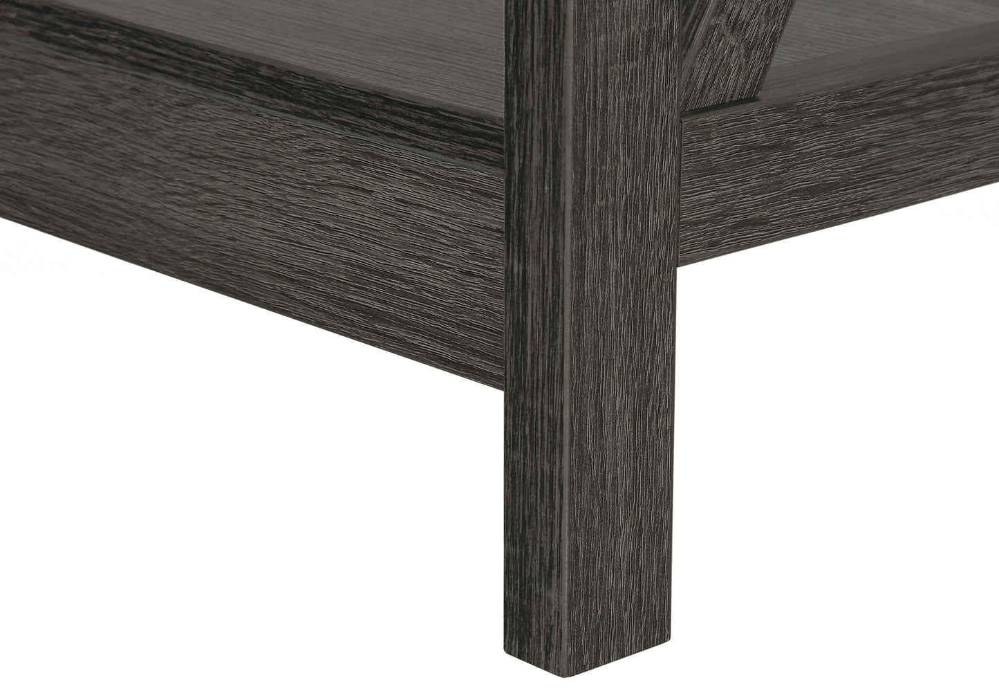 Modern 48L Narrow Wood Console Table in Grey Finish