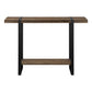 48"L Metal Frame Bedroom Accent Console Table with Reclaimed Wood Top