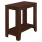 23.75” L / 22” H Transitional Rubberwood Laminate Bedroom End Table