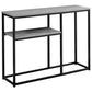 42"L 2-tier Metal Frame with Laminate Top Bedroom Accent Console Table