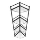 58"H 4-Tier French Style Etagere Corner Metal Bedroom Bookcase