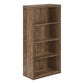 Modern 48"H 4 Shelf Etagere Bookcase in Brown Reclaimed Wood-Look