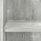 Modern 48"H 4 Shelf Etagere Bookcase in Grey Reclaimed Wood-Look