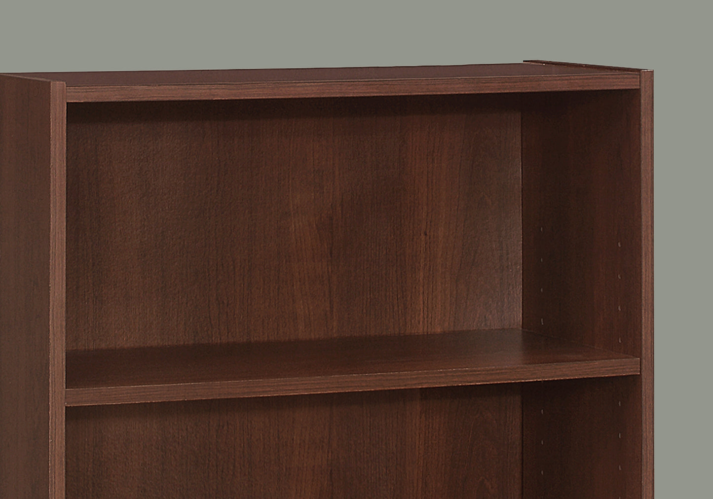 Transitional 36"H 3 Shelf Bookcase in Cherry Finish