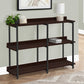 48"L Metal Frame Laminate Tabletop Bedroom Accent Console Table