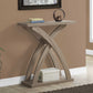 32"L Bedroom Accent Console Table Made of Dark Taupe