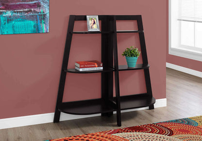 48"H 6 Shelf 3-tier Etagere Laminate Bedroom Bookcase
