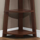 72"H French Etagere Corner Accent Bedroom Bookcase