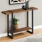 48"L Metal Frame Bedroom Accent Console Table with Reclaimed Wood Top