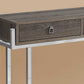 48"L 3-Drawer Metal Bedroom Accent Console Table with Laminate Top