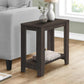 23.75 L / 22 H Transitional Rubberwood Laminate Bedroom End Table