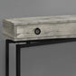 42"L Metal Frame Reclaimed Wood Top Bedroom Accent Hall Console Table