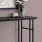 48"L Black Metal Bedroom Accent Console Table with Laminate Top