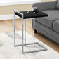 16"L/26.5"H Modern Laminate Bedroom Accent Table with Metal Frame