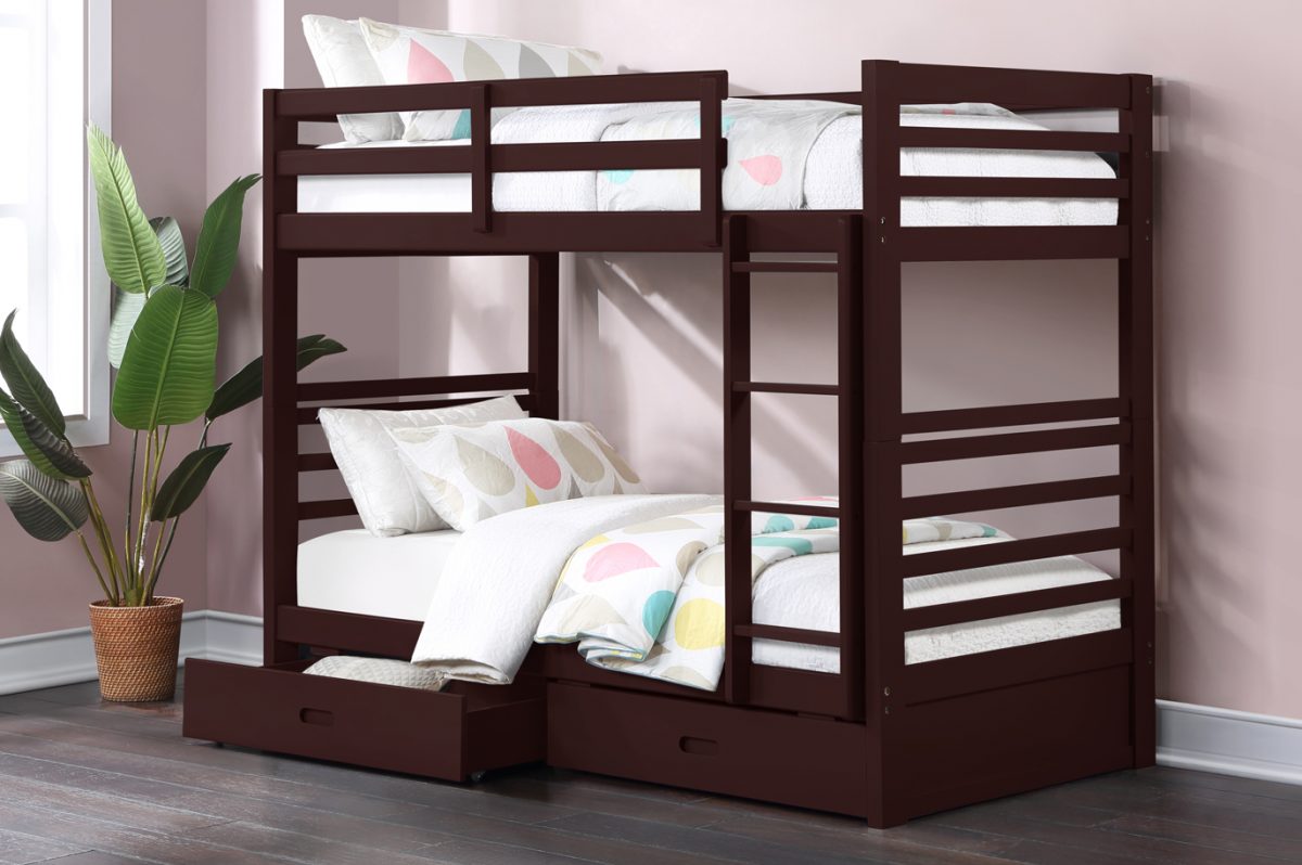 Twin over Twin Storage Bunk Bed